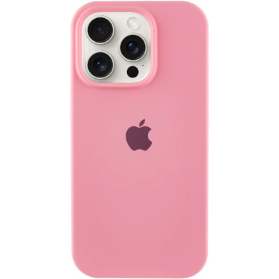 Накладка (з мікрофіброю) Silk Full Protective для iPhone 13- рожевий