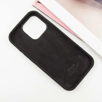 Накладка (з мікрофіброю) Silk Full Protective для iPhone 13- чорний