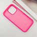 Накладка (з мікрофіброю) Silk Full Protective для iPhone 13- яскраво-рожевий