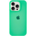 Накладка (з мікрофіброю) Silk Full Protective для iPhone 15 Pro Max- м'ятний
