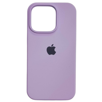 Накладка (з мікрофіброю) Silk Full Protective для iPhone 15 Pro Max- лавандовий