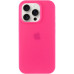 Накладка (з мікрофіброю) Silk Full Protective для iPhone 15 Pro Max- яскраво-рожевий