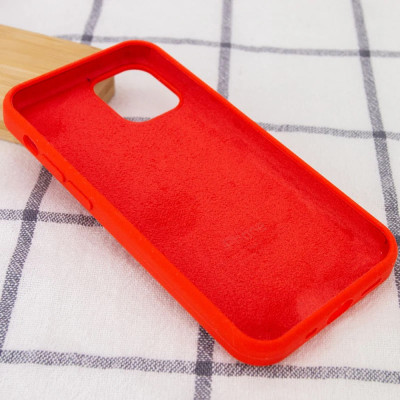 Накладка (з мікрофіброю) Silk Full Protective для iPhone 15 Pro- червоний