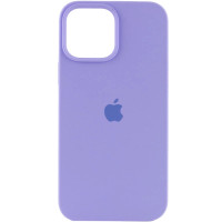 Накладка (з мікрофіброю) Silk Full Protective для iPhone 15- бузковий