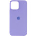 Накладка (з мікрофіброю) Silk Full Protective для iPhone 15- бузковий