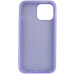 Накладка (з мікрофіброю) Silk Full Protective для iPhone 15- бузковий