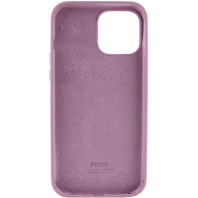 Накладка (з мікрофіброю) Silk Full Protective для iPhone 15- лавандовий