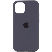 Накладка (з мікрофіброю) Silk Full Protective для iPhone 15- темно сірий