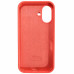 Накладка (з мікрофіброю) Silk Full Protective для iPhone 16- кораловий