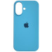 Накладка (з мікрофіброю) Silk Full Protective для iPhone 16- блакитний