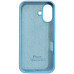 Накладка (з мікрофіброю) Silk Full Protective для iPhone 16- блакитний