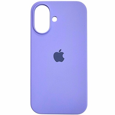 Накладка (з мікрофіброю) Silk Full Protective для iPhone 16- бузковий