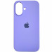 Накладка (з мікрофіброю) Silk Full Protective для iPhone 16- бузковий