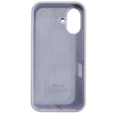 Накладка (з мікрофіброю) Silk Full Protective для iPhone 16- лавандовий