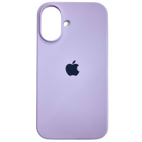 Накладка (з мікрофіброю) Silk Full Protective для iPhone 16- лавандовий