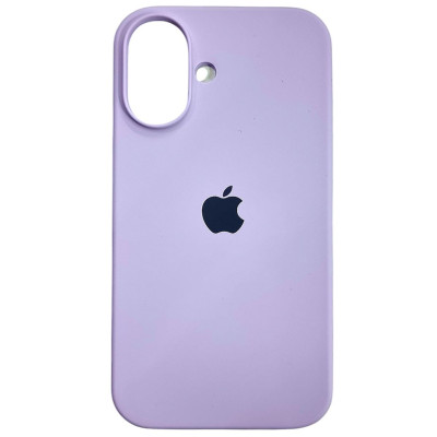 Накладка (з мікрофіброю) Silk Full Protective для iPhone 16- лавандовий