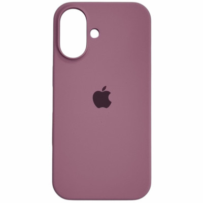 Накладка (з мікрофіброю) Silk Full Protective для iPhone 16- ліловий