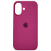 Накладка (з мікрофіброю) Silk Full Protective для iPhone 16- малиновий
