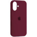 Накладка (з мікрофіброю) Silk Full Protective для iPhone 16- марсала