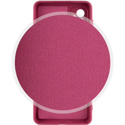 Накладка (з мікрофіброю) Silk Full Protective для iPhone 16- марсала