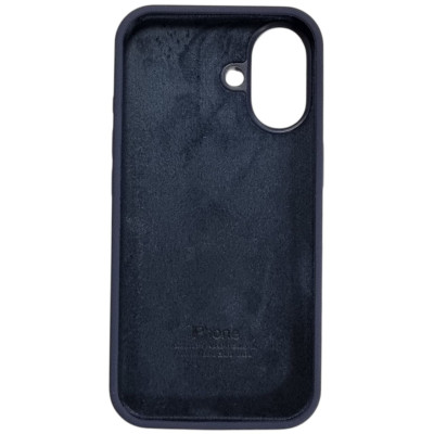 Накладка (з мікрофіброю) Silk Full Protective для iPhone 16- чорничний