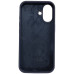 Накладка (з мікрофіброю) Silk Full Protective для iPhone 16- чорничний