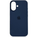 Накладка (з мікрофіброю) Silk Full Protective для iPhone 16- чорничний