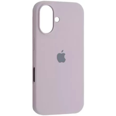 Накладка (з мікрофіброю) Silk Full Protective для iPhone 16- пастельно-рожевий