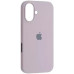Накладка (з мікрофіброю) Silk Full Protective для iPhone 16- пастельно-рожевий