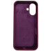 Накладка (з мікрофіброю) Silk Full Protective для iPhone 16- сливовий