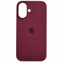 Накладка (з мікрофіброю) Silk Full Protective для iPhone 16- сливовий