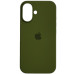 Накладка (з мікрофіброю) Silk Full Protective для iPhone 16- оливковий
