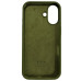 Накладка (з мікрофіброю) Silk Full Protective для iPhone 16- оливковий