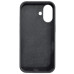 Накладка (з мікрофіброю) Silk Full Protective для iPhone 16- темно-сірий