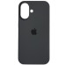 Накладка (з мікрофіброю) Silk Full Protective для iPhone 16- темно-сірий