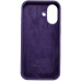 Накладка (з мікрофіброю) Silk Full Protective для iPhone 16- темно-фіолетовий