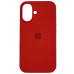 Накладка (з мікрофіброю) Silk Full Protective для iPhone 16- червоний