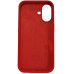 Накладка (з мікрофіброю) Silk Full Protective для iPhone 16- червоний
