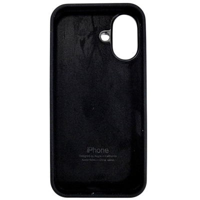 Накладка (з мікрофіброю) Silk Full Protective для iPhone 16- чорний