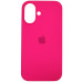 Накладка (з мікрофіброю) Silk Full Protective для iPhone 16- яскраво-рожевий
