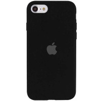 Накладка (з мікрофіброю) Silk Full Protective для iPhone 7 / 8 / SE 2020- чорний