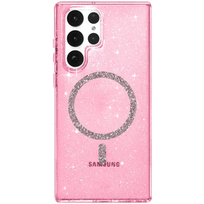 Накладка Eclipse Sparkle with Magnetic для Samsung S24 Ultra- рожевий Накладка Eclipse Sparkle with Magnetic для Samsung S24 Ultra- рожевий