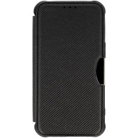 Чохол-книжка GETMAN Razor Carbon шкіряний для Samsung A06- чорний Чохол-книжка GETMAN Razor Carbon шкіряний для Samsung A06- чорний
