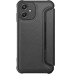 Чохол-книжка GETMAN Razor Carbon шкіряний для Samsung A06- чорний