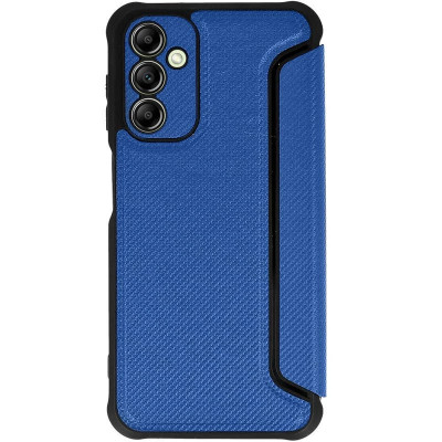 Чохол-книжка GETMAN Razor Carbon шкіряний для Samsung A55- синій