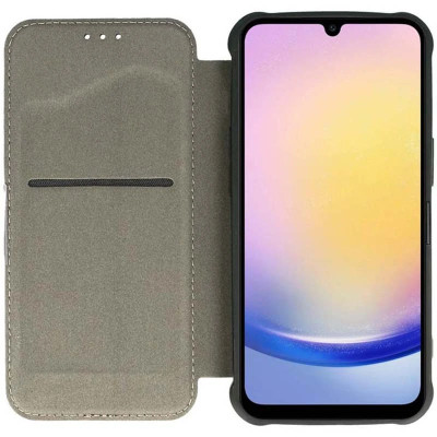 Чохол-книжка GETMAN Razor Carbon шкіряний для Xiaomi Redmi Note 13 4G- червоний