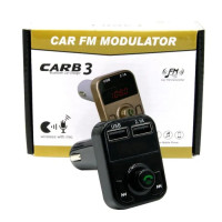FM модулятор (трансмітер) B3 2USB 2.1A FM модулятор (трансмітер) B3 2USB 2.1A