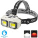 Ліхтарик налобний HX-816S-2COB (white+red), Motion Sensor, ЗП Type-C, 1х18650