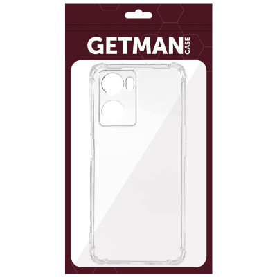 Накладка GETMAN посилені кути для Oppo A57s / A57 4G / A77s- прозорий Накладка GETMAN посилені кути для Oppo A57s / A57 4G / A77s- прозорий