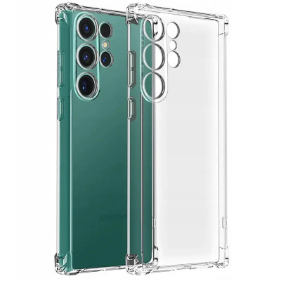 Накладка GETMAN посилені кути для Samsung S24 Ultra- прозорий Накладка GETMAN посилені кути для Samsung S24 Ultra- прозорий